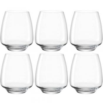 LEONARDO Trinkglas CESTI 460 ml, 6er-Set, Whiskybecher, spülmaschinengeeignet
