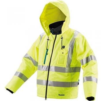 Makita DCJ206ZL Akku-Thermojacke Gelb Gr.L Kleider-Größe: L Schwarz