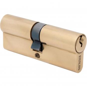 Sterling Brass Euro Cylinder, 5 Pin, 45x45mm