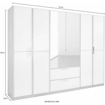 Kleiderschrank RAUCH Essensa: Holzwerkstoff, 271 × 210 × 54 cm