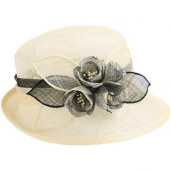 Sombrero de Fiesta con Flores para Mujeres