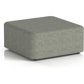 Square Office Stool with Vitreous Finish