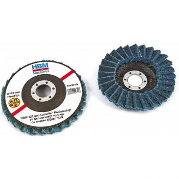 Disque abrasif à lamelles HBM 125 mm pour meuleuse d'angle FINE