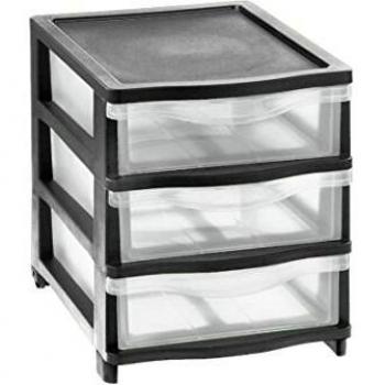 Cassettiera Cover Line A 3 Cassette Basso Grigio 26,8x37x31,6H cm