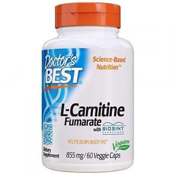 Doctor's Best L-Carnitine Fumarate 855mg with Biosint 60 Veggie Caps
