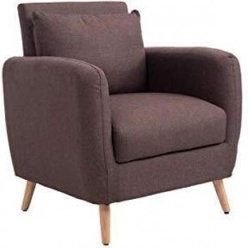 Belastbarer Loungesessel Tilgard Braun