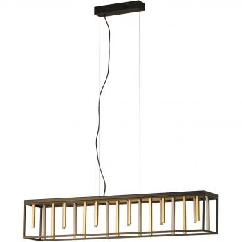 Lampada a sospensione FISCHER & HONSEL LED Grid, metallo, telecomando, CCT, dimmerabile