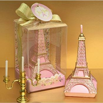 Artículo Decorativo Torre Eiffel Cumpleaños Vela Aromática 8cm para Niños LG004