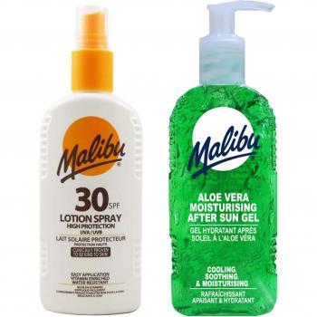 Combo Malibu SPF30 Spray y Gel de Aloe 200ml