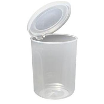 Transparent 400 mL Round Food Can – Beaufort Hinged Lid