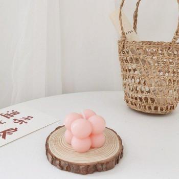 Bougie en cire de soja 4cm, cube mignon, sans fumée, bougie d'aromathérapie pour mariage