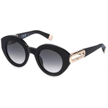 Furla SFU987 0700 Men's Dark Smoke Polarized Lenses, 48mm