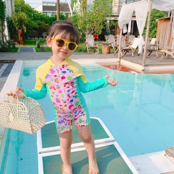 Maillot de bain bébé à manches longues avec impression