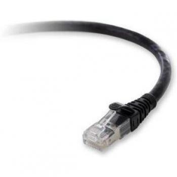 Black 2.1m Cat6a Ethernet Cable with Snagless Connectors