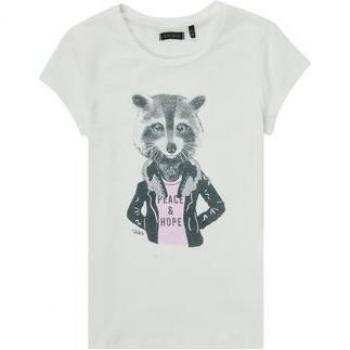 T-shirt Ikks ECOSI blanc pour enfants