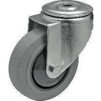 Colson® Performa Lenkrolle 100 mm grau, Rückenloch, 150 kg Traglast