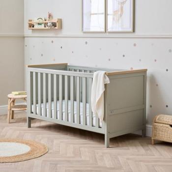 Misha Sage & Golden Oak Cot Bed