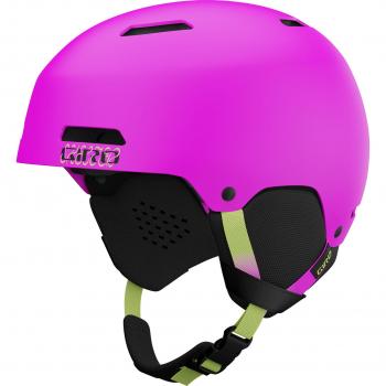 Giro Ledge System Helm für Männer, Farbe Mattschwarz mit Purpurakzent – M