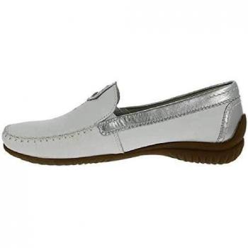 Gabor California Sporty Women's Moccasins White/Silver Size 4