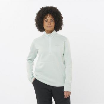 Salomon Women's Sntial Midfleece Half Zip Fleecetröjor Dam Storlek S Färg grå/vit