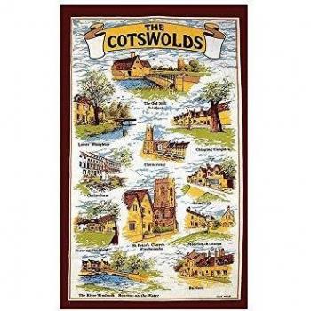 The Cotswolds Brown Linen Washcloth