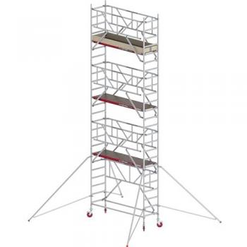 Échafaudage RS Tower 41-S plateforme bois 0,75m x 1,85m hauteur 8,2m
