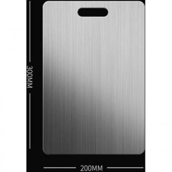 Planche à découper en acier inoxydable 304, pour fruits et légumes, rectangulaire
