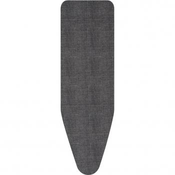 Planche à repasser Brabantia, housse en denim noir 124x38 cm