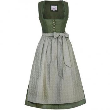 Trachten‑Dirndl MarJo Midi, 2‑teilig, LINA Efeu – Frau 44