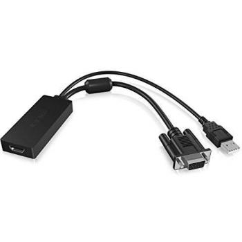 ICY BOX IB-AC512 Adaptador HDMI VGA con USB