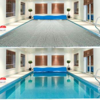 Indoor Pool Heating Film Cover with Heng Wen Chi Springs Bubble Technology