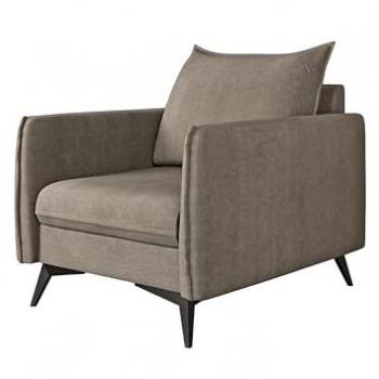 S-Style Möbel Sessel Azalea Schwarz Metallfüße