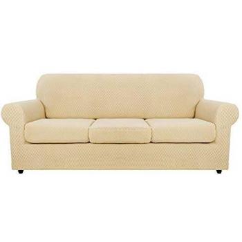 MAXIJIN Newest Jacquard Extra Large Couch Covers for 3 Seater Sofa