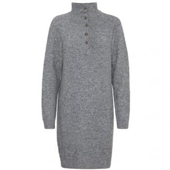 BYOMEA Strickkleid in Grau von b.young