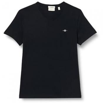 Gant T-Shirt Shield 2003186 Schwarz Slim Fit XXL Herren