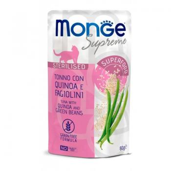 Thon Monge Ultra Délicieux Stérilisé pour Chat – Quinoa + Potiron, 80 g