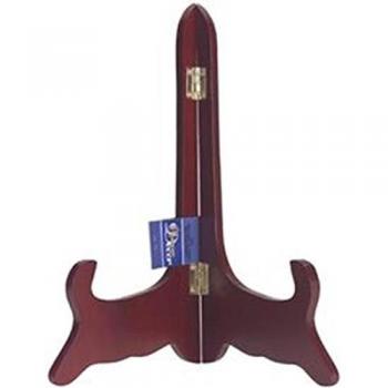 Rustic Stained Wood Easel with Vibrant Colour Finish