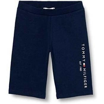 Pantaloncini Tommy Hilfiger Essential Cycling, Blu (Twilight Navy C87), Anni (Taglia Unica: 16) Bambina