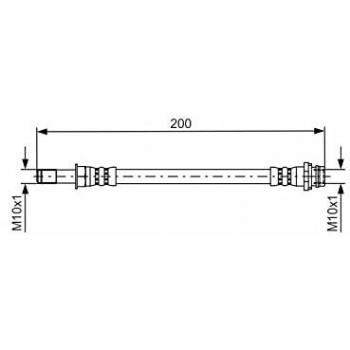 Ford Galaxy Bremsschlauch von Bosch