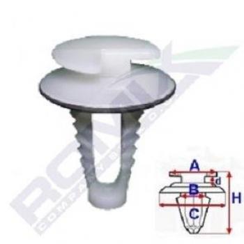 ROMIX Clip C50868 FORD, Fiesta Mk6 Schrägheck (JA8, JR8), Focus II Schrägheck (DA_, HCP, DP), Fiesta Mk5 Schrägheck (JH1, JD1, JH3, JD3), S-MAX (WA6)