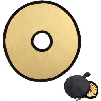Reflector 30 cm 2‑en‑1 con Montaje Ahuecado y Bolsillo Protector