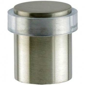 EVI Herrajes I-181-T Door Stop, Pack of 2, Matt Inox Finish, Transparent Rubber