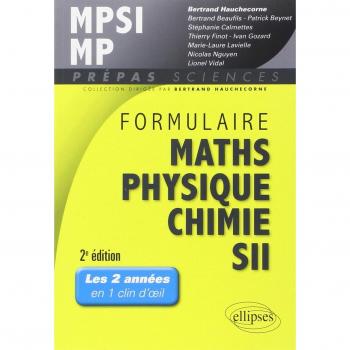 Formulaire Maths Physique Chimie SII MPSI MP