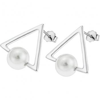 Pendientes Triángulo WS01808 de Time Road en plata