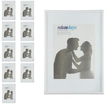 White A4 Picture Frame Set of 10, Portrait & Landscape Display