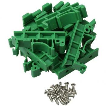 10pcs Green PCB Mounting Brackets Screws DRG-01 for DIN 35 Rails