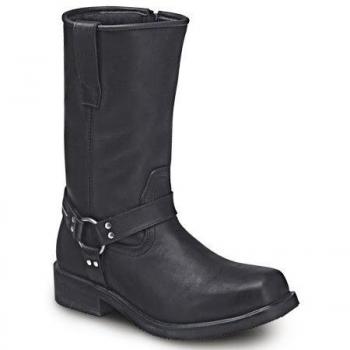 Schwarze Biker‑Boots vom Kochmann, Missouri Modell, 47