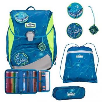 Scout Alpha DIN Deep Sea Schulranzen Set