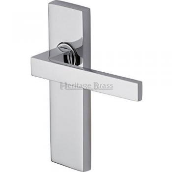 16cm x 4.4cm Brass Lever Latch with Chrome Finish