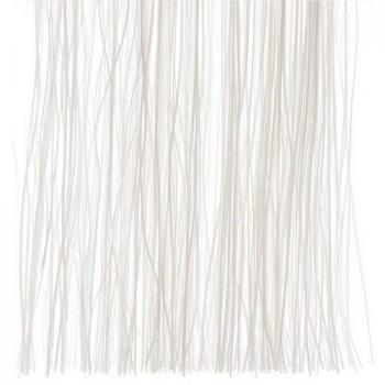 Elegantes Lametta in Weiß